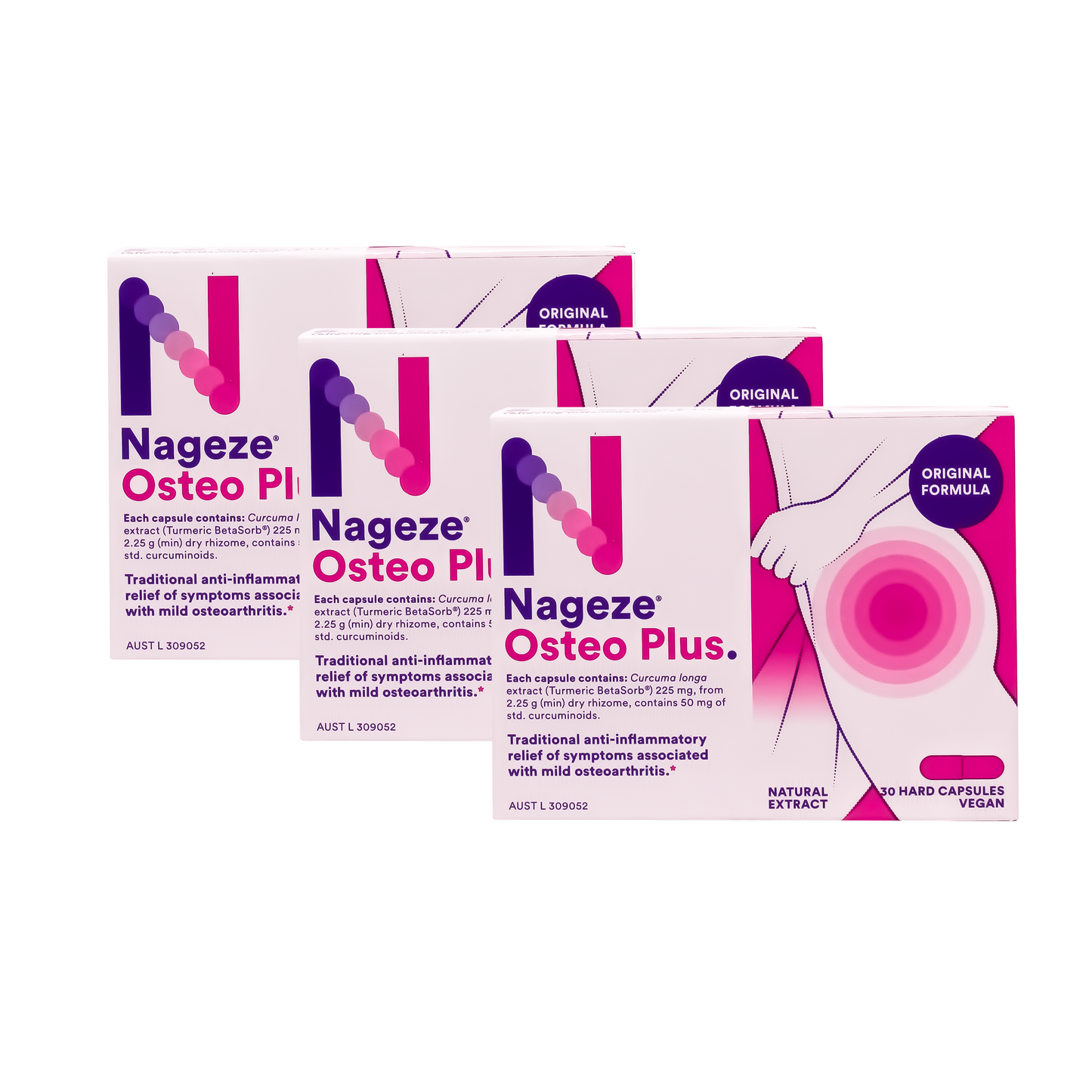 Nageze Osteo Plus 3x30 Capsules Bundle