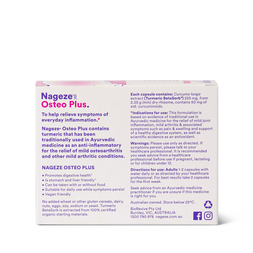 Nageze Osteo Plus 3x30 Capsules Bundle