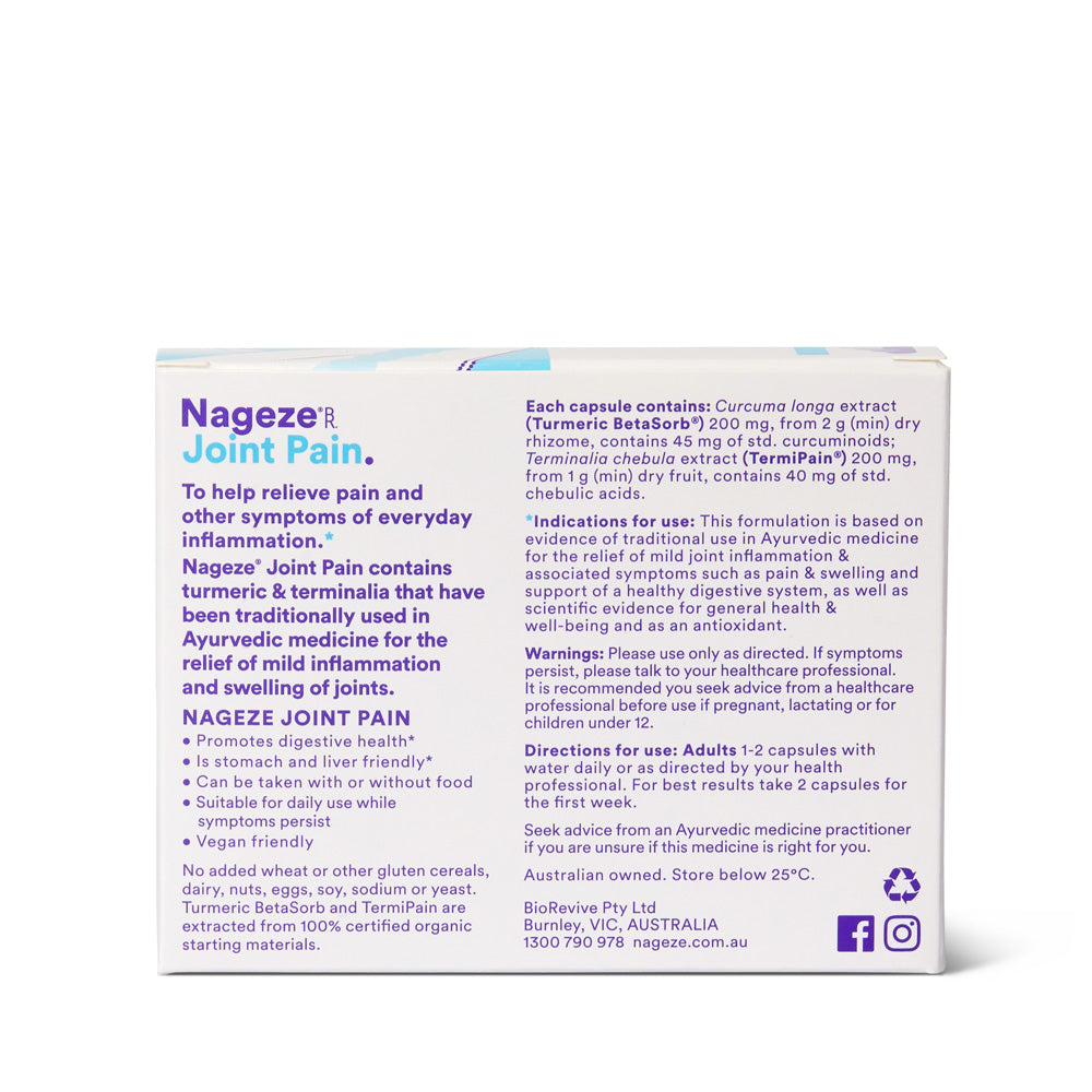 Nageze Joint Pain 3x30 Capsules Bundle